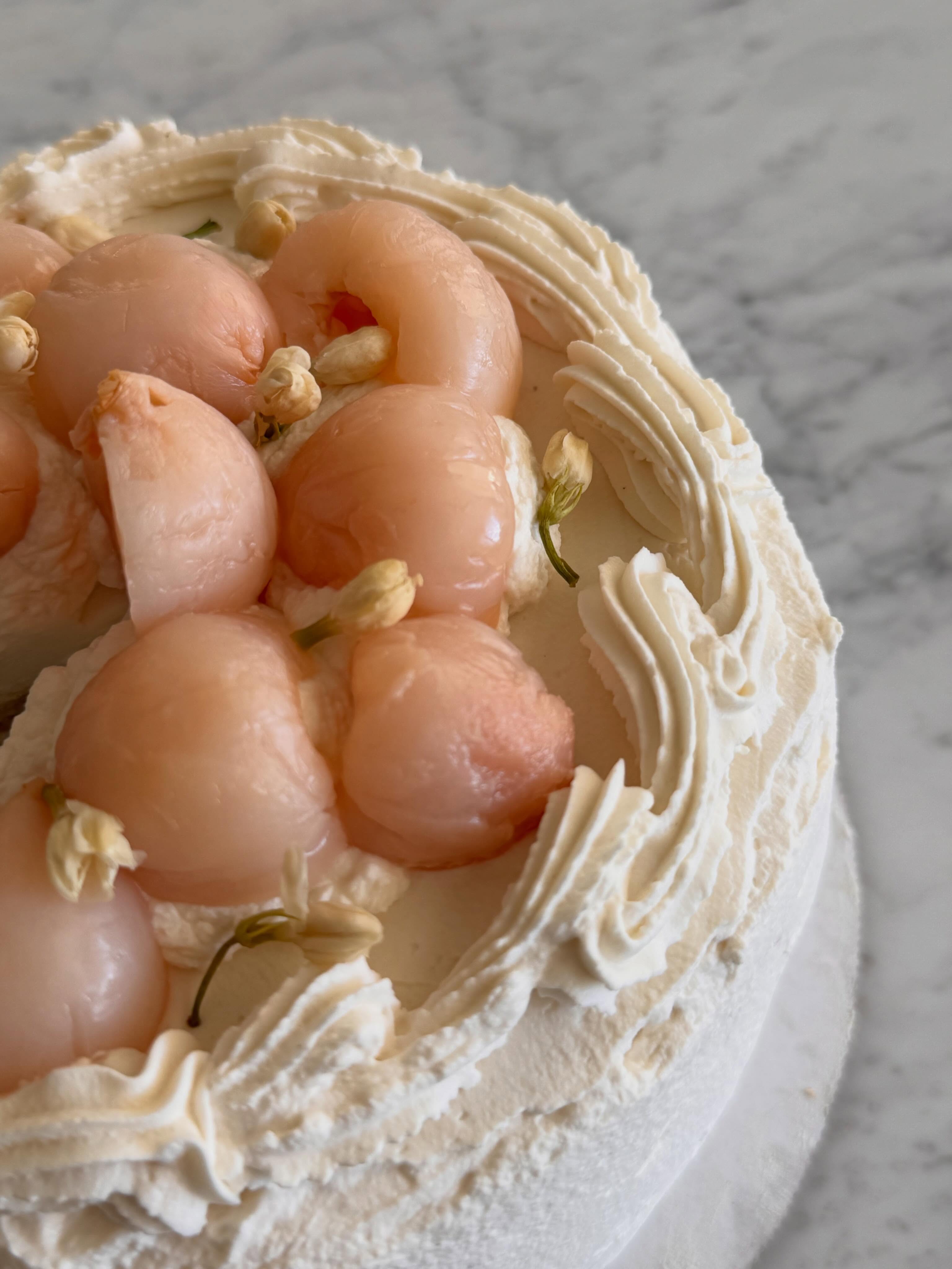 Jasmine lychee cake